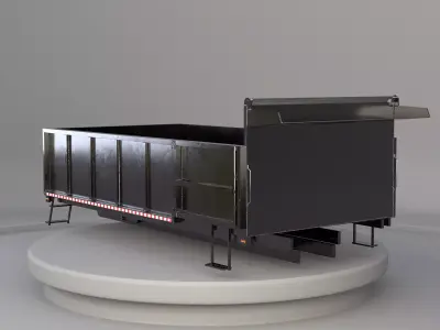 Landscape Dump Truck Body Low-poly 3D model