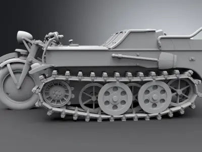 SdKfz 2 Ketttenkrad Scale model 3D print model