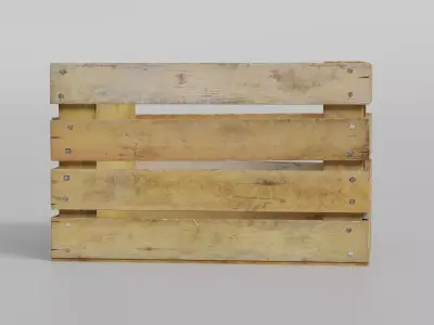 Wood Crate Low-poly 3D model purchase