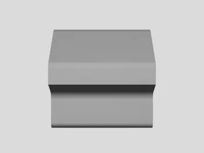 Construction Concrete Block - Geometry Only 3D model