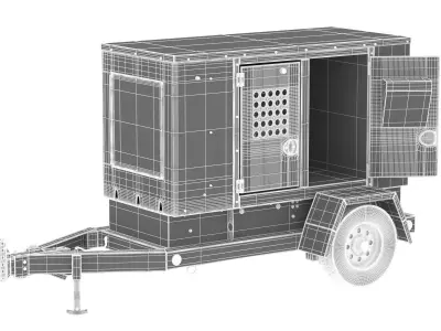Mobile Generator Set 3D model