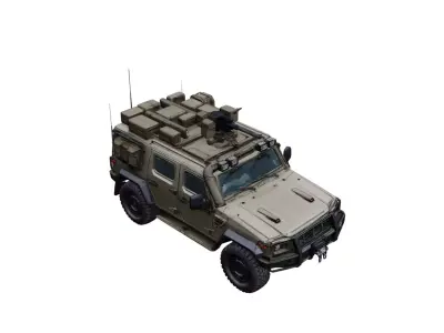 Light Armored Military Vehicle Tactical Patrol Utility Model 3D model