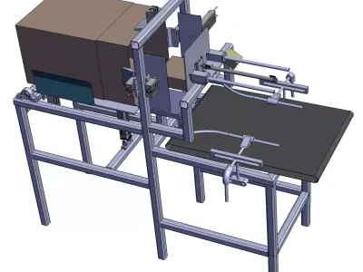 Automatic cartoning machine 3D model