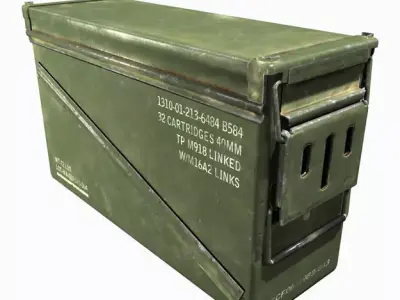 40mm Ammo Box Low-poly 3D model