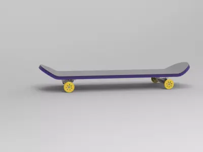 skateboard SolidWorks model 3D print model