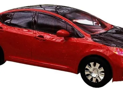 Nisson Car group Low-poly 3D model