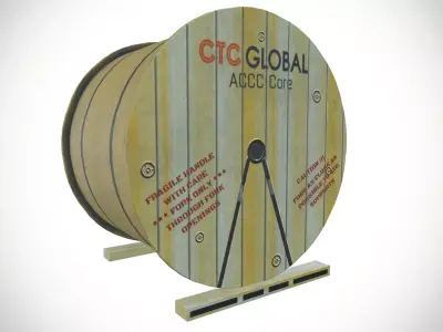 Wooden Roller Low-poly 3D model