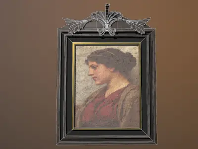 Antique Painting Pictures Low-poly 3D model