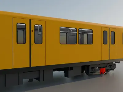 BVG F92 U-Bahn Low-poly 3D model