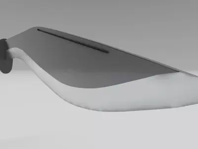 Simple Kukri Low-poly 3D model