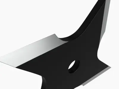 Shuriken ninja throwing knife 08 3D model