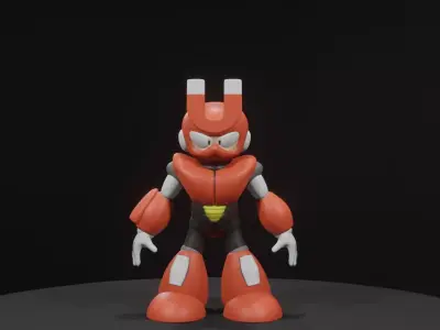 Magnetman bunny robot 3D model