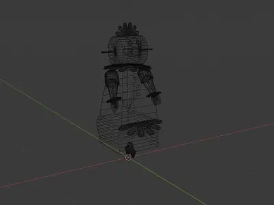 Jetsons - Rosey Robot Low-poly 3D model