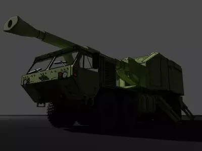IDF ROEM Howitzer gun 3D print model