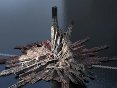 Crystal Magma Stone full collection 3D model