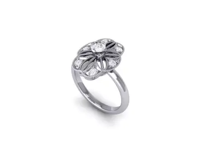 Wedding Ring  3D print model 354