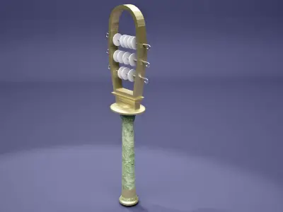 Ancient Egyptian sistrum  3D model
