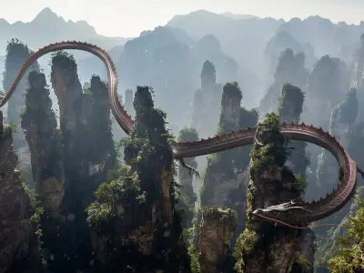 Chinese Dragon Rigged 3D model
