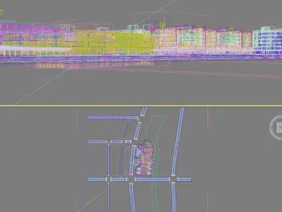 Hospital Building 3D model 7