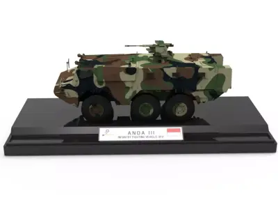 PINDAD ANOA3 3d model for 3dprinted miniature 3D print model