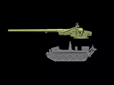  Artillery M107 self-propelled gun US 3D print model