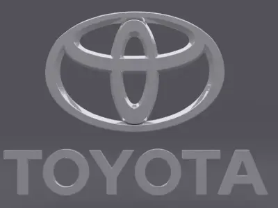 Toyota Logo set 3D model