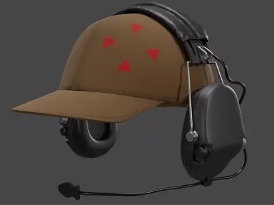Z TAC Headset Military headphone 3D model
