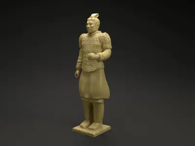 Chinese Terracotta warrior figurine intended for 3D printing 3D print model