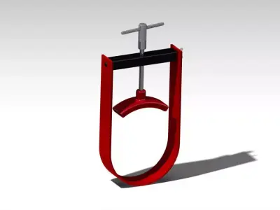 Flywheel Pulley Holder Free 3D model