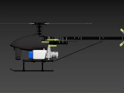3D model of a helicopter 3D model