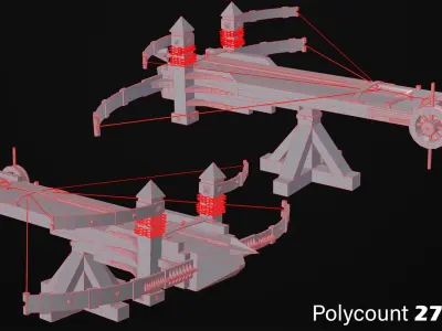 X Bow Gameready Free low-poly 3D model