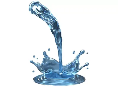 Water Splash 14 3D model