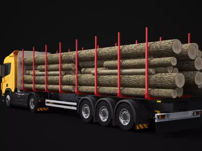 Timber Truck 3D model