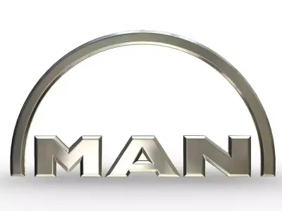 man logo 3D model by 3dlogoman