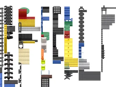 TwindBricks3D - 60052 Cargo Train 3D print model
