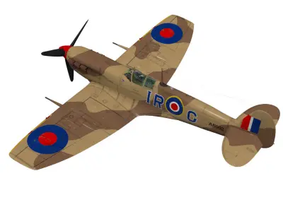 Supermarine Spitfire Mk-Vb Trop 3D model