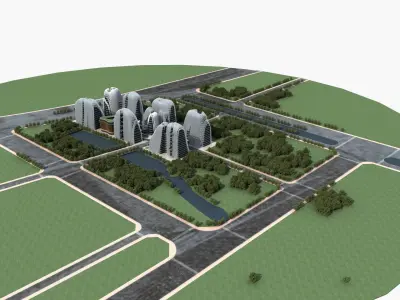 Office Building 3D model 424
