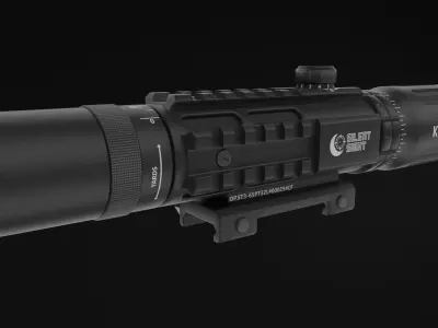 Optic Sight 3X Model KEVO-48 3D model