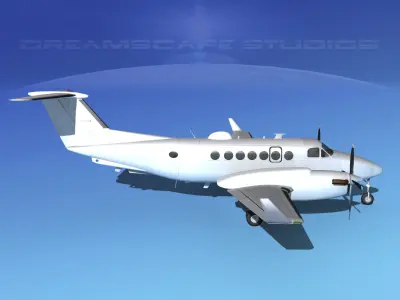 Beechcraft MC-12W Liberty Bare Metal 3D model