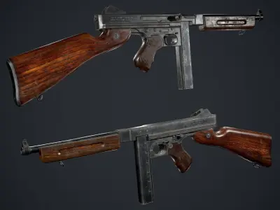 Thompson M1 Low-poly 3D model purchase