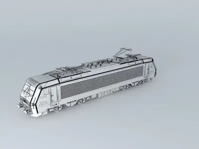 Siemens - ES 64 F4 / Series 189 / Veolia Livery Free 3D model