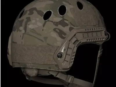 Ops-Core XP and Carbon Bump Low-poly 3D model