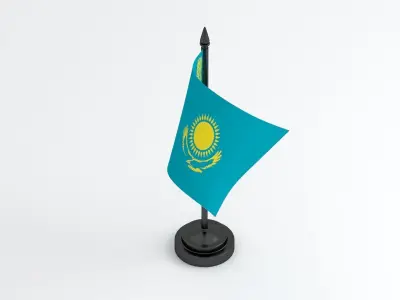 Table Flag Kazakhsta 3D model