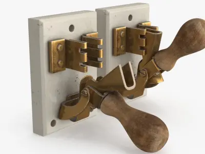 Industrial Power Switch Low-poly 3D model shop