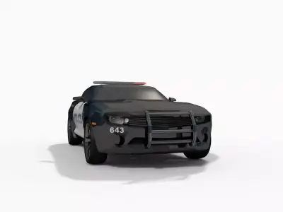 Barricade transformer car model 3D model