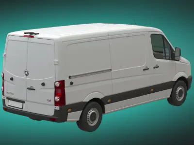 VW CrafterVan 2011 L2H1 3D model