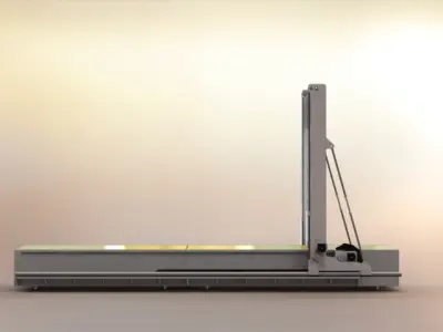 3m-cnc-hotwire-cutter machine with sheet of paper Free 3D model