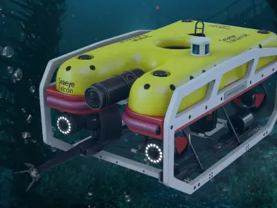 ROV Underwater Robot - Sea Eye Drone Submarine 3D model