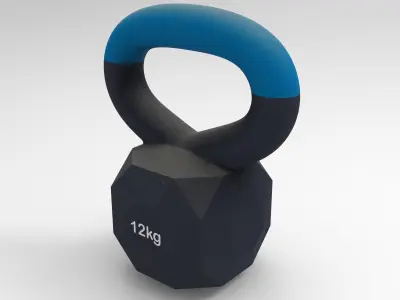 Kettlebell weight lowpoly VR Low-poly 3D model