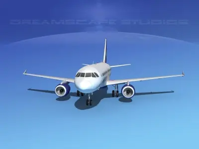 Airbus A319 Air Tours 3D model